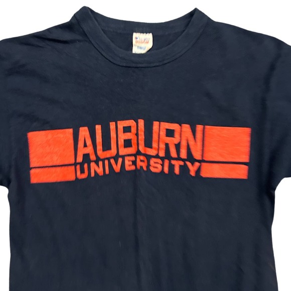 1970s Champion Auburn University Tee T Shirt Single Stitch / Women’s Small * - Picture 2 of 5